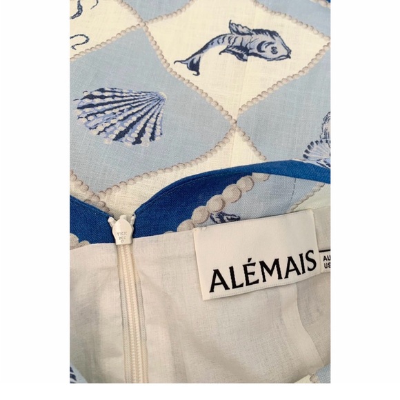 Alemais Pia Printed Linen Minidress - Picture 10 of 10